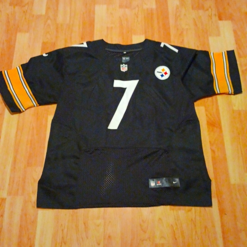 Pittsburgh Steelers Nike on field jersey. Ben Roethlisberger.